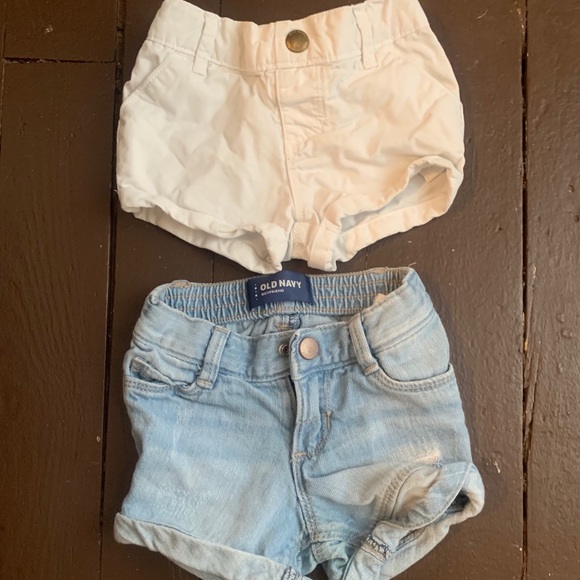 Old Navy Other - 2 pair baby girl old navy shorts 12-18m
